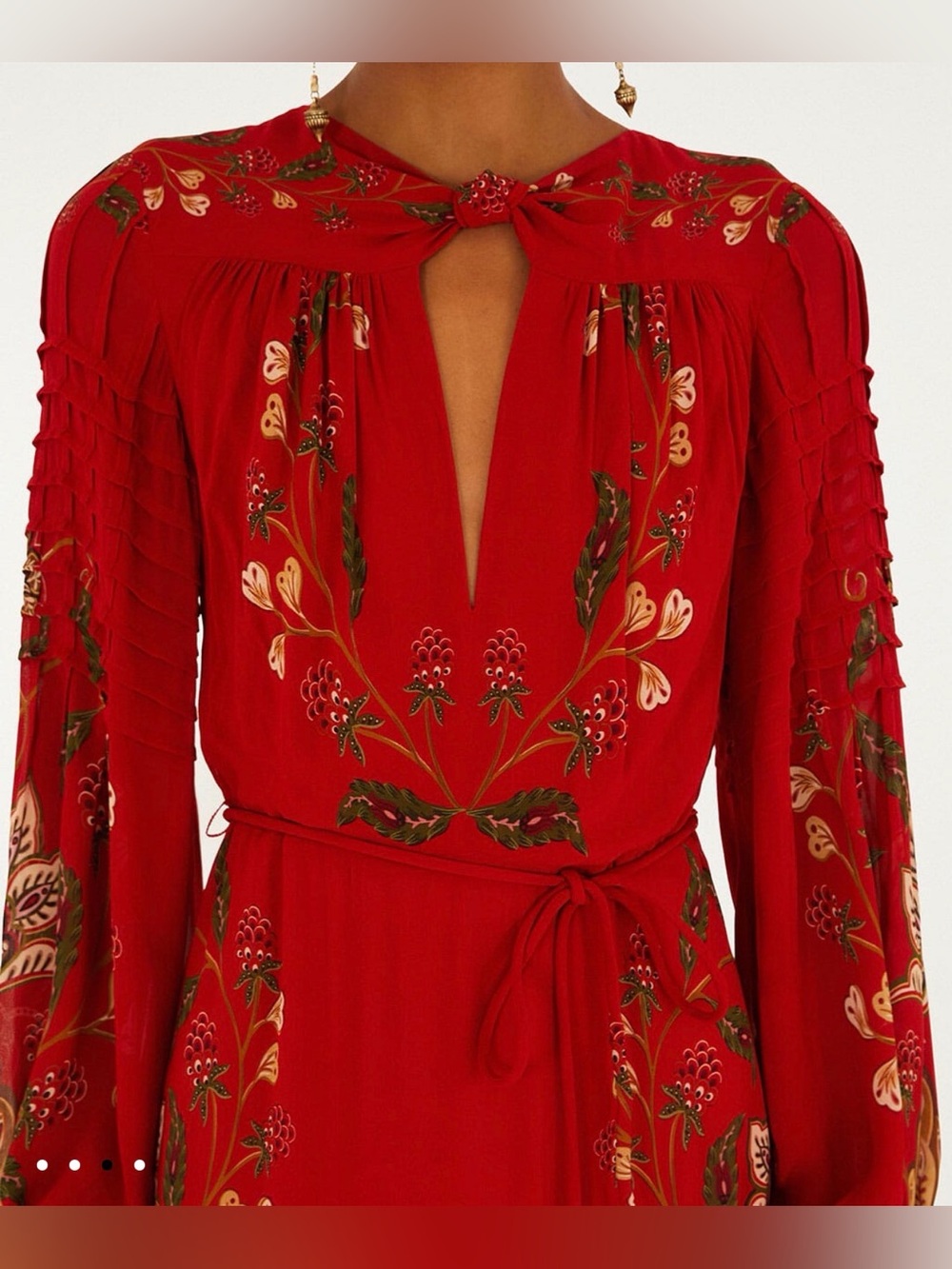 FARM Rio Berry Garden Long Sleeve Dress - Picture 2 of 13